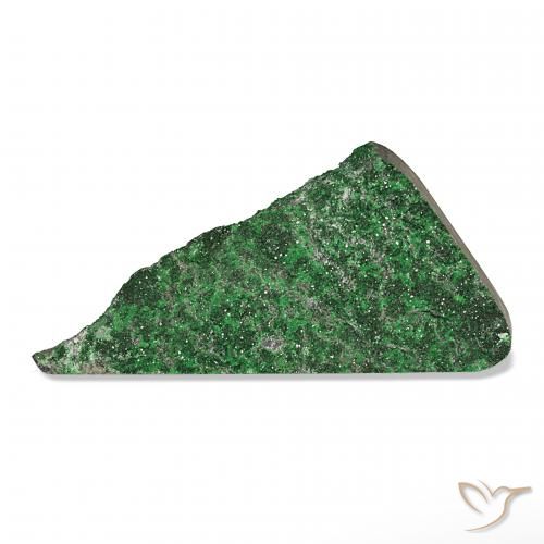 90.90ct Green Uvarovite Garnet Drusy, Fancy, Opaque