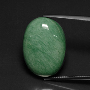 21.14 ct Green Variscite Stone, Natural Variscite in Oval Cabochon Shape for Sale