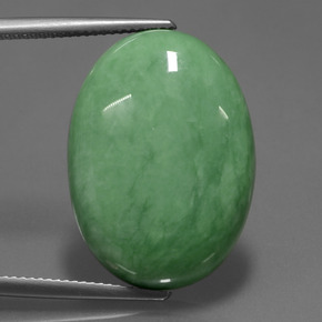 21.06 ct Green Variscite Gemstone, Variscite Gem in Oval Cabochon Shape for Sale.