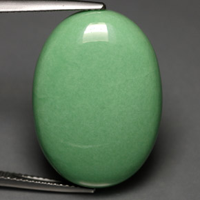 19.28 ct Green Variscite Gemstone, Variscite Gem in Oval Cabochon Shape for Sale.