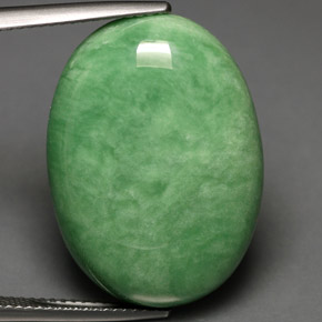 19.28 ct Green Variscite Gemstone, Variscite Gem in Oval Cabochon Shape for Sale.