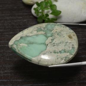 Variscite Gemstone in 40.7 x 31.4 mm Size for Sale, Variscite Stone in Green Color