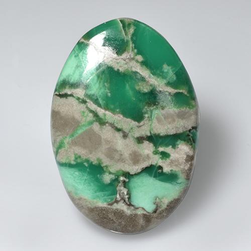 54.8ct Oval Cabochon Green Variscite for sale thumb image of 54.8ct Oval Cabochon Green Variscite (ID: 471115)