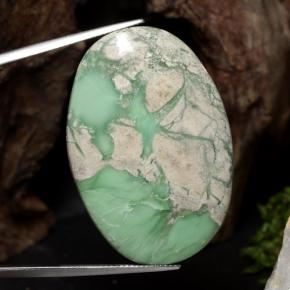 43.6ct Oval Cabochon Green Variscite for sale thumb image of 43.6ct Oval Cabochon Green Variscite (ID: 471257)