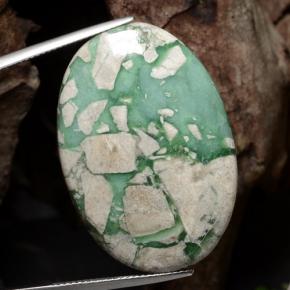 34ct Oval Cabochon Green Variscite for sale thumb image of 34ct Oval Cabochon Green Variscite (ID: 471259)