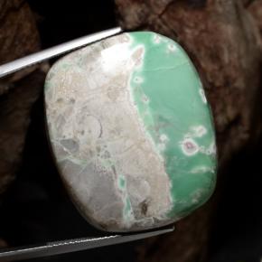 49ct Cushion Cabochon Green Variscite for sale thumb image of 49ct Cushion Cabochon Green Variscite (ID: 471260)