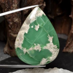 40.4ct Pear Cabochon Green Variscite Gem for sale 40.4ct Pear Cabochon Green Variscite Gem (ID: 471263)