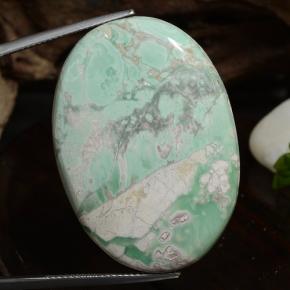 43.2ct Oval Cabochon Green Variscite for sale thumb image of 43.2ct Oval Cabochon Green Variscite (ID: 472205)