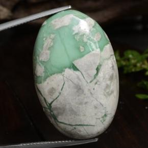 37.5ct Oval Cabochon Green Variscite for sale thumb image of 37.5ct Oval Cabochon Green Variscite (ID: 472207)