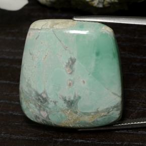 47.54 ct Green Variscite Gemstone, Variscite Gem in Trapezoid Cabochon Shape for Sale.