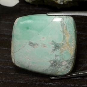 47.54 ct Green Variscite Stone, Natural Variscite in Trapezoid Cabochon Shape for Sale