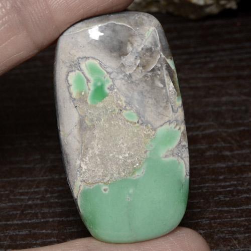 Light Green Variscite Gem - 50.4ct Cushion Cabochon (ID: 475079)