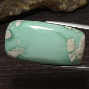 43.29 ct Green Variscite Stone, Natural Variscite in Cushion Cabochon Shape for Sale