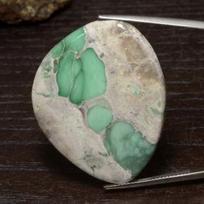 44.5ct Fancy Cabochon Green Variscite for sale thumb image of 44.5ct Fancy Cabochon Green Variscite (ID: 475087)