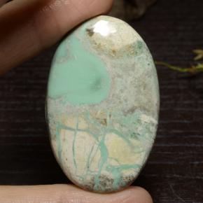 55.7ct Oval Cabochon Green Variscite for sale thumb image of 55.7ct Oval Cabochon Green Variscite (ID: 475110)