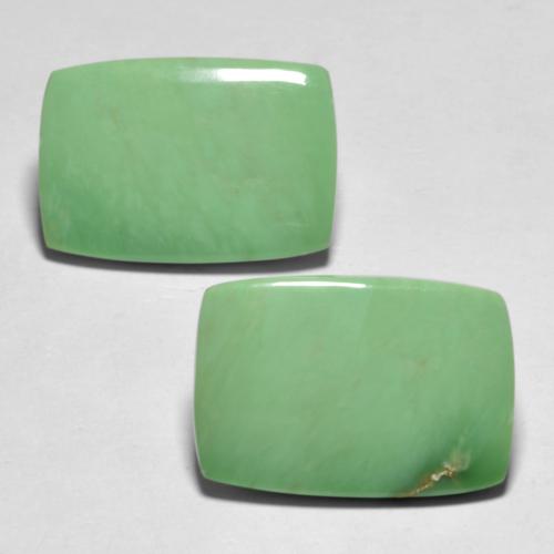 Yellowish Green Variscite Gem - 6ct Cushion Cabochon (ID: 554022)