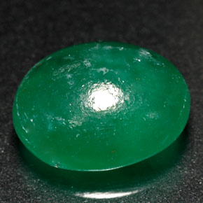 1.91 ct Green Verdite Gemstone, Verdite Gem in Oval Cabochon Shape for Sale.