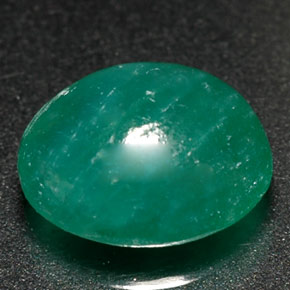 1.98 ct Green Verdite Gemstone, Verdite Gem in Oval Cabochon Shape for Sale.
