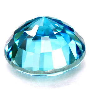 Zircon Gemstone in 9 mm (calibrated) Size for Sale, Zircon Stone in Blue Color