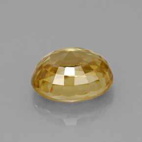Zircon Gemstone in 9.2 x 7.6 mm Size for Sale, Zircon Stone in Yellow Golden Color