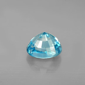 Zircon Gemstone in 7.7 x 6.2 mm Size for Sale, Zircon Stone in Blue Color