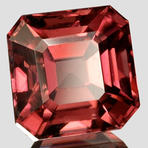 3.14 ct Pink Zircon Stone, Natural Zircon in Octagon Facet Shape for Sale