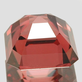Zircon Gemstone in 7.5 x 7.4 mm Size for Sale, Zircon Stone in Orange Rose Color