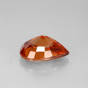 Zircon Gemstone in 10 x 7.3 mm Size for Sale, Zircon Stone in Golden Orange Color