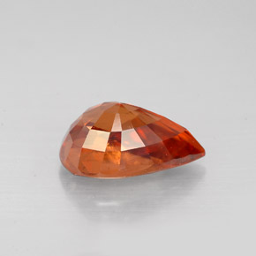 Zircon Gemstone in 10 x 7 mm (calibrated) Size for Sale, Zircon Stone in Orange Color