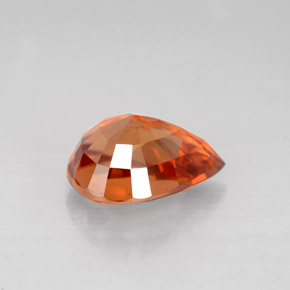 Zircon Gemstone in 10 x 7 mm (calibrated) Size for Sale, Zircon Stone in Orange Color