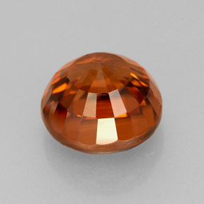 Zircon Gemstone in 8 mm (calibrated) Size for Sale, Zircon Stone in Orange Color