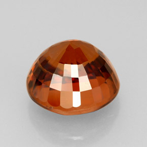 Zircon Gemstone in 8.6 mm Size for Sale, Zircon Stone in Orange Color