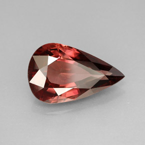 5.53 ct Pink Zircon Stone, Natural Zircon in Pear Facet Shape for Sale
