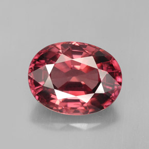 5.40 ct Pink Zircon Gemstone, Zircon Gem in Oval Facet Shape for Sale.