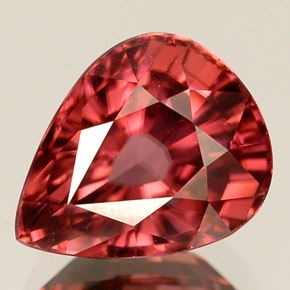 4.25 ct Pink Zircon Gemstone, Zircon Gem in Pear Facet Shape for Sale.