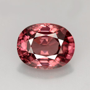 4.79 ct Pink Zircon Gemstone, Zircon Gem in Oval Facet Shape for Sale.