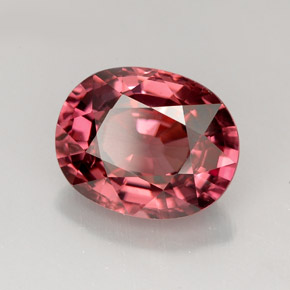 4.79 ct Pink Zircon Stone, Natural Zircon in Oval Facet Shape for Sale