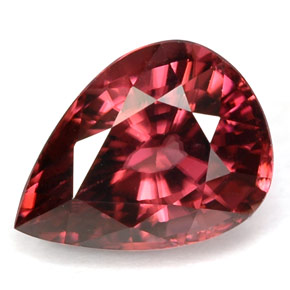 4.50 ct Pink Zircon Gemstone, Zircon Gem in Pear Facet Shape for Sale.