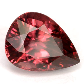 4.50 ct Pink Zircon Stone, Natural Zircon in Pear Facet Shape for Sale