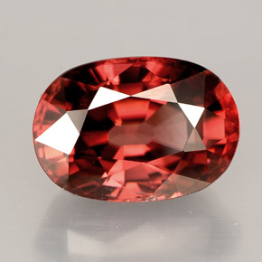 4.50 ct Orange Zircon Stone, Natural Zircon in Oval Facet Shape for Sale