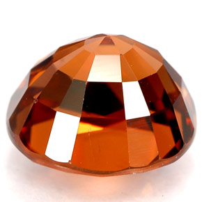 Zircon Gemstone in 8.9 x 8.4 mm Size for Sale, Zircon Stone in Orange Color