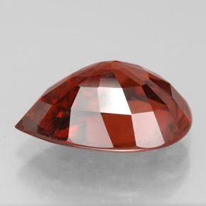 Zircon Gemstone in 12 x 8 mm (calibrated) Size for Sale, Zircon Stone in Reddish Orange Color
