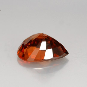 Zircon Gemstone in 11.6 x 8.9 mm Size for Sale, Zircon Stone in Reddish Orange Color