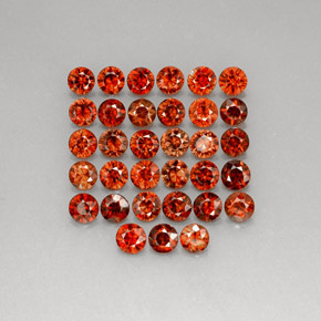11.48 ct Orange Zircon Gemstone, Zircon Gem in Diamond-Cut Shape for Sale.