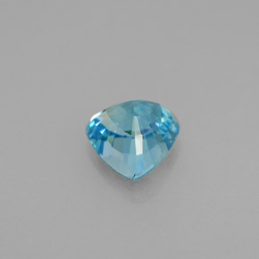 Zircon Gemstone in 6.6 x 6.4 mm Size for Sale, Zircon Stone in Blue Color