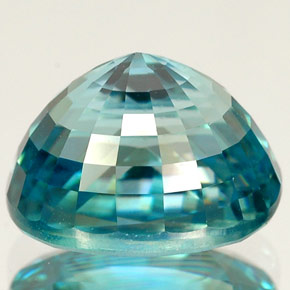 Zircon Gemstone in 10 x 8 mm (calibrated) Size for Sale, Zircon Stone in Strong Blue Color