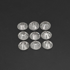 Zircon Gemstone in 5 mm (calibrated) Size for Sale, Zircon Stone in White Color