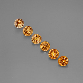 2.00 ct Orange Zircon Gemstone, Zircon Gem in Diamond-Cut Shape for Sale.