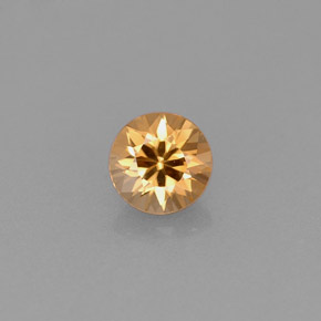 0.61 ct Orange Zircon Gemstone, Zircon Gem in Diamond-Cut Shape for Sale.