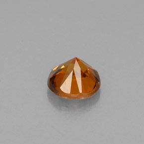 Zircon Gemstone in 4.6 mm Size for Sale, Zircon Stone in Orange Color